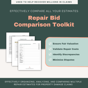 Repair Bid Comparison Toolkit